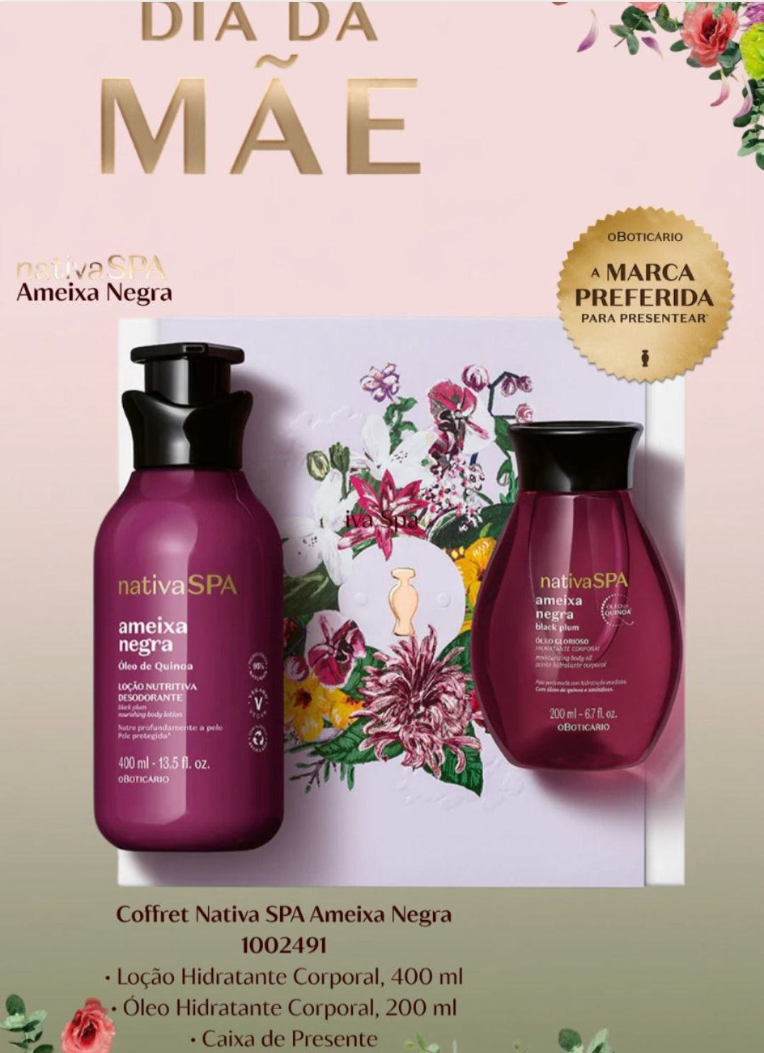 Coffret Nativa SPA Prune Noire