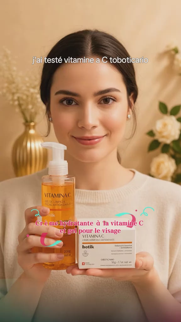 Gel nettoyant visage antioxydant à la vitamine C Botik, 200 g