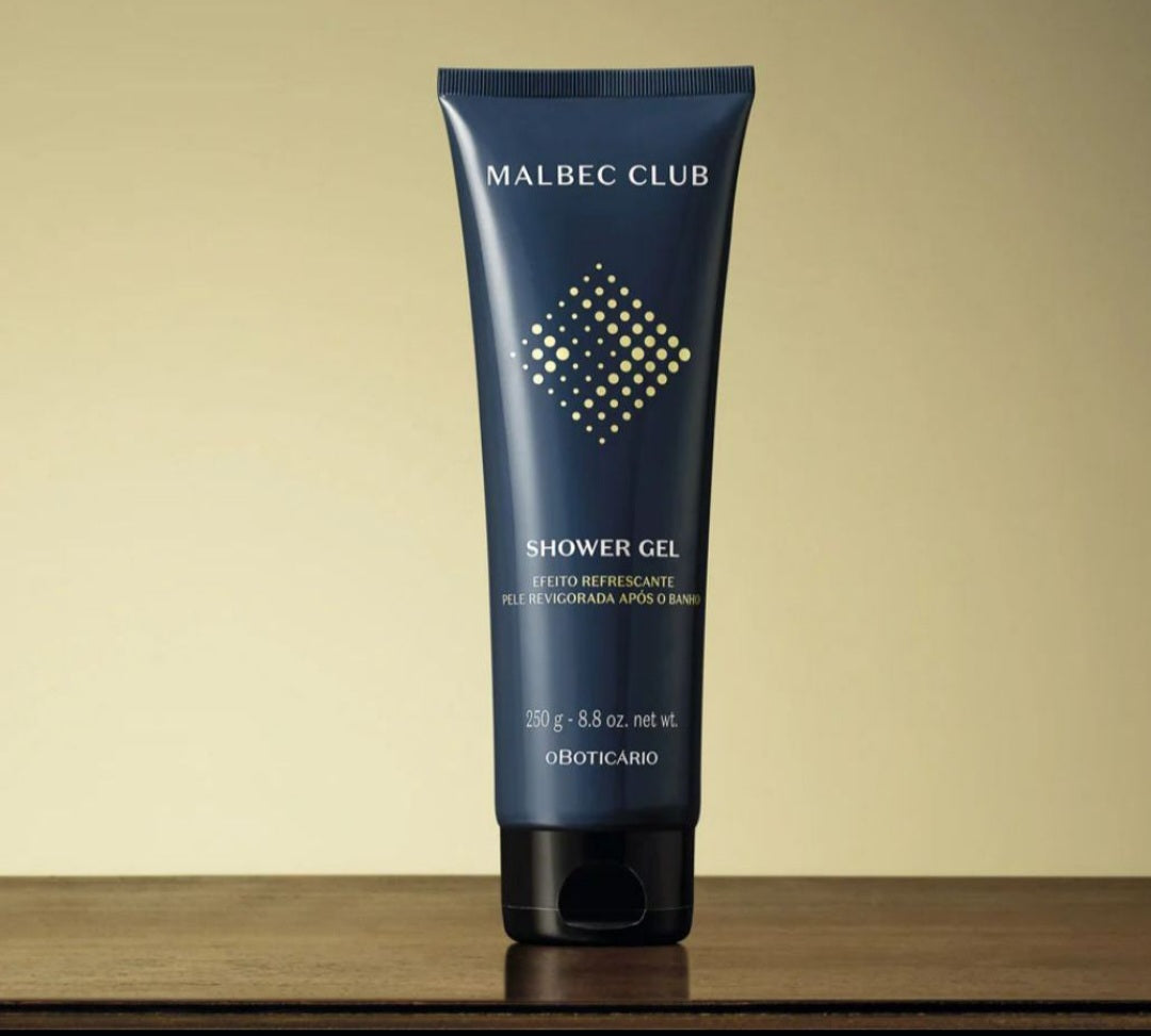 Gel douche corps et cheveux Malbec Club, 250 g