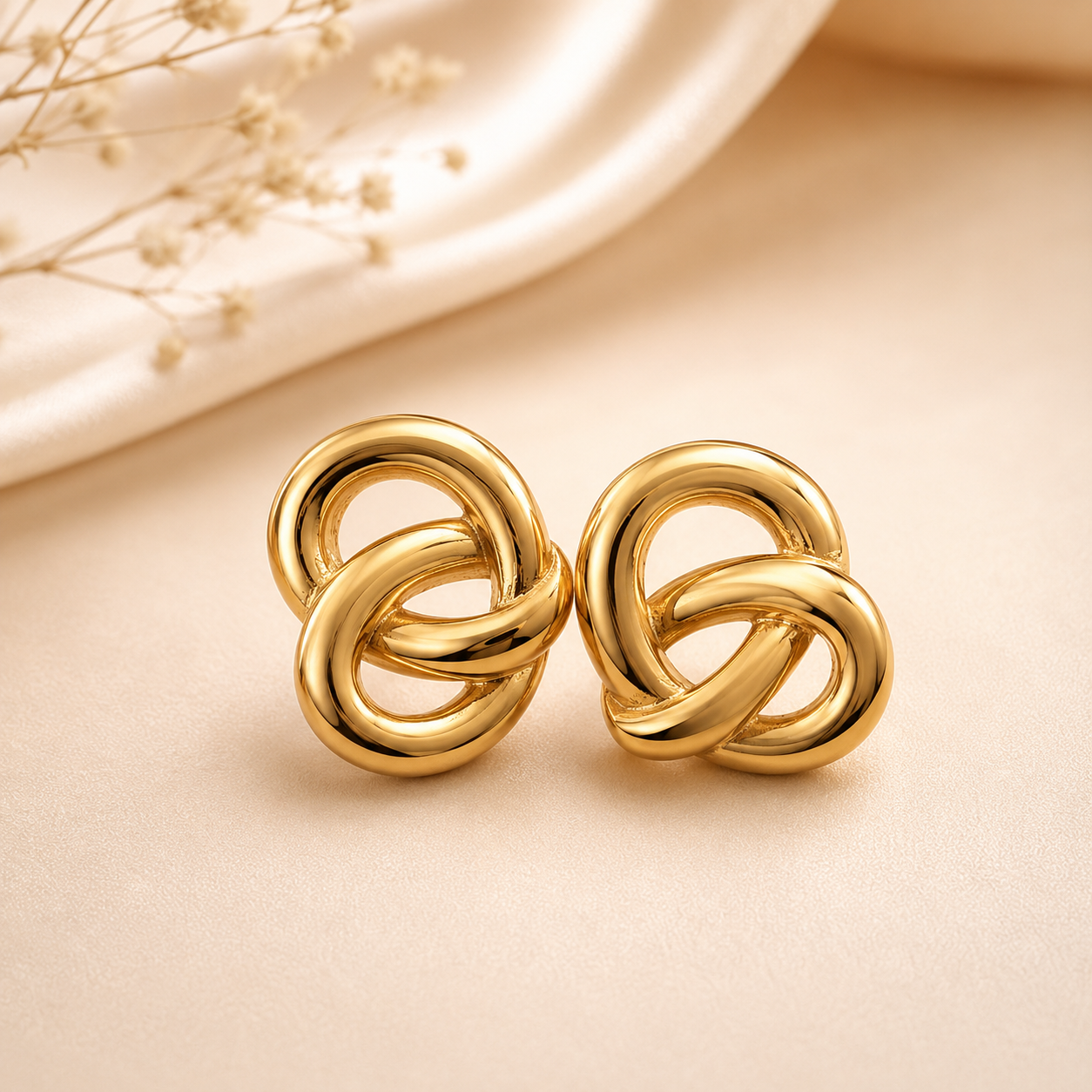 BYREN | ÉLINE L'ATELIER - Boucles d'oreilles acier inoxydable /                1 24CA43