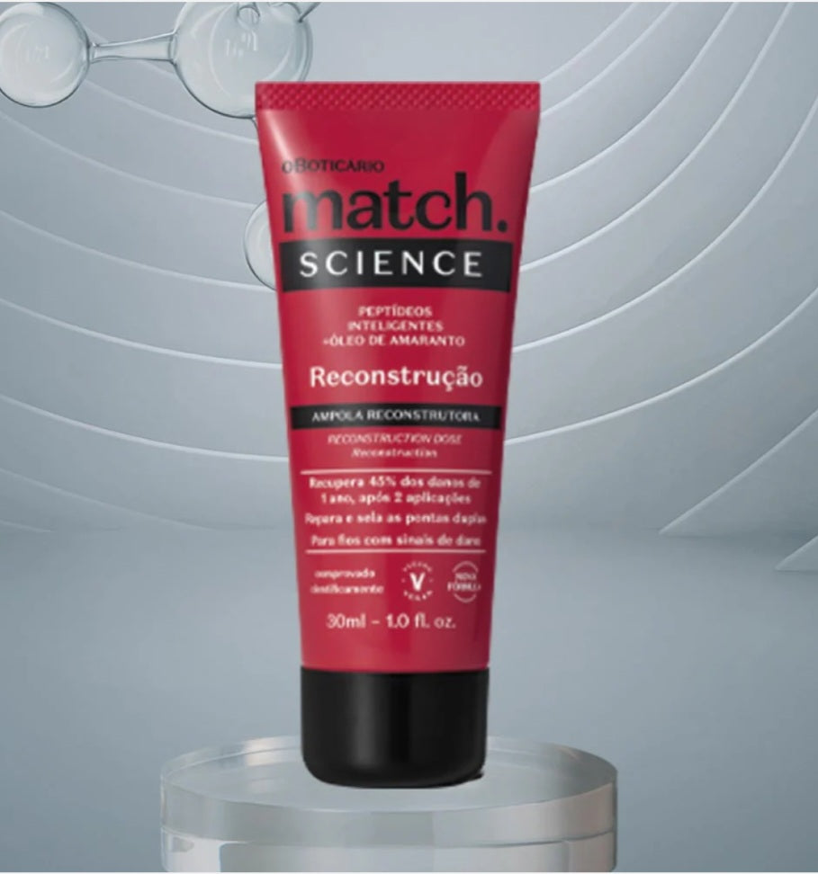 Ampoule reconstructrice de cheveux Match Science, 30 ml