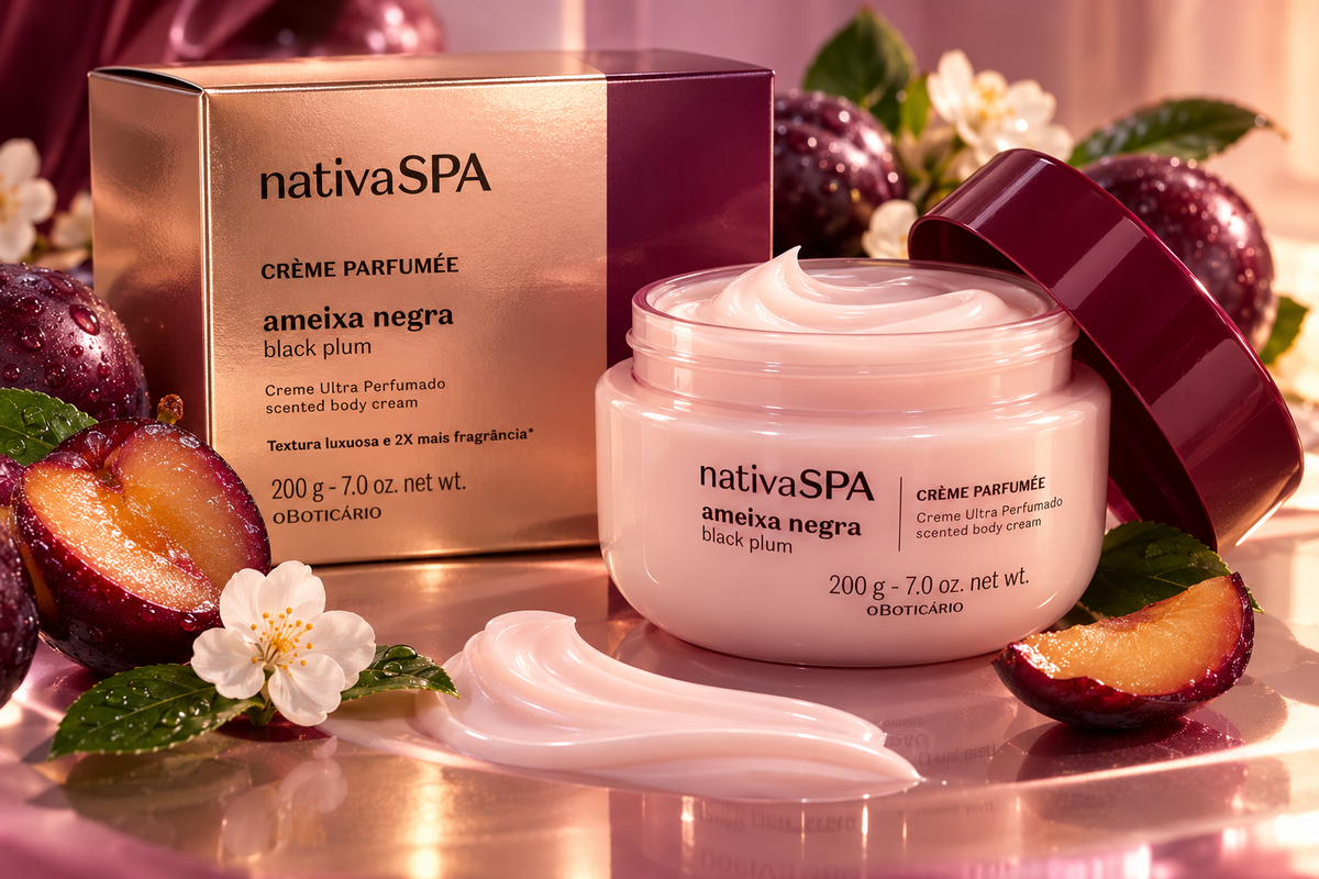 Nativa SPA Ameixa Negra – Crème Parfumée Ultra Parfumée 200g