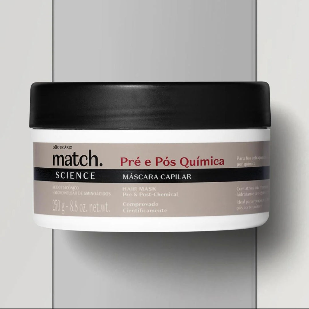 Masque capillaire pré et post-chimiothérapie Match Science, 250 g