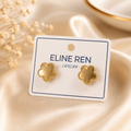 BYREN | ÉLINE L'ATELIER - Boucles d'oreilles en acier inoxydable / 124AQ001 GOLD