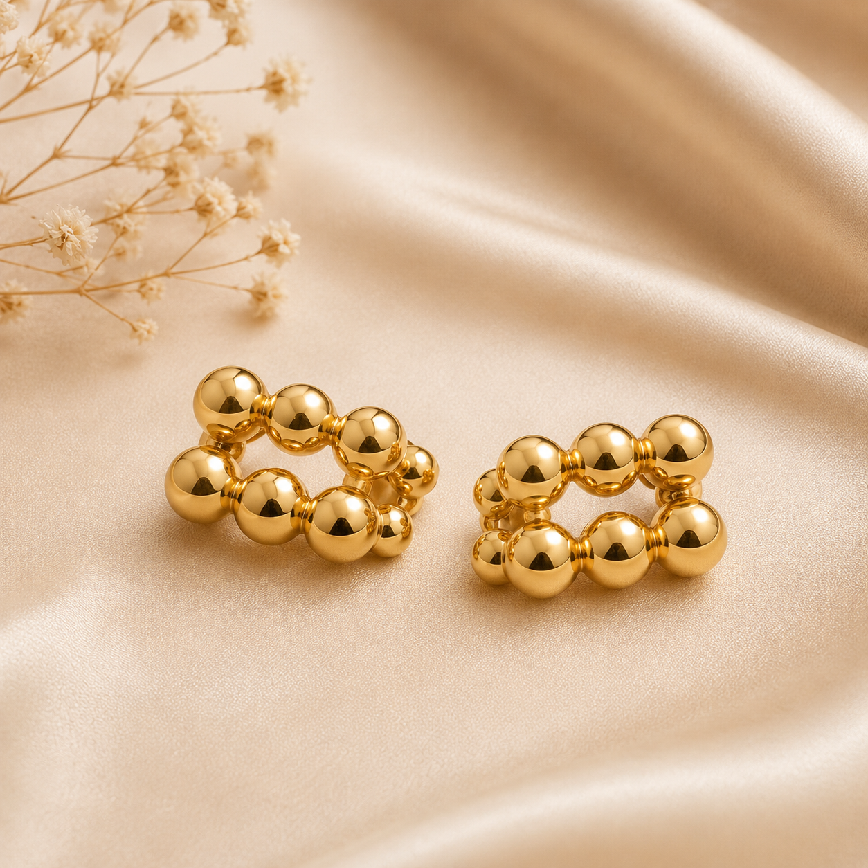 BYREN | ÉLINE L'ATELIER - Boucles d'oreilles en acier inoxydable / 1 24AQ520