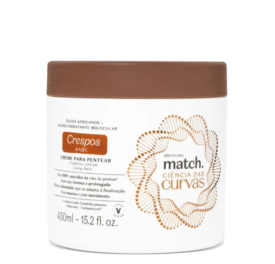 Crème coiffante Match Curve Science pour cheveux bouclés, 450 ml