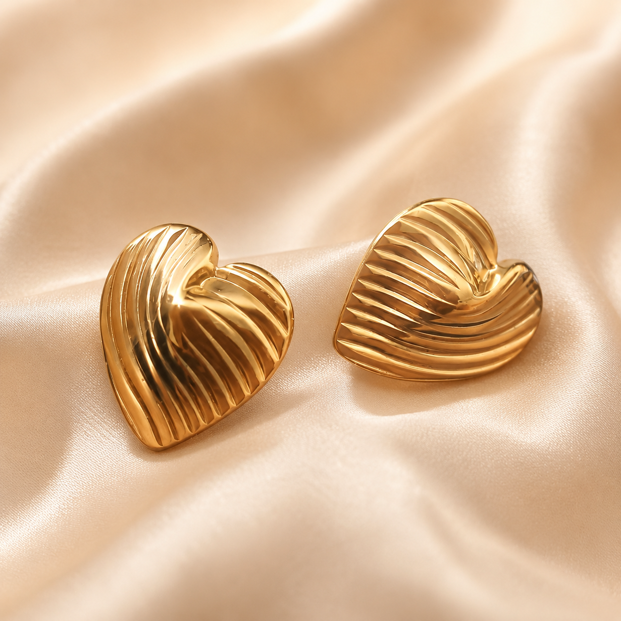 BYREN | ÉLINE L'ATELIER - Boucles d'oreilles en acier inoxydable / 124AQ196