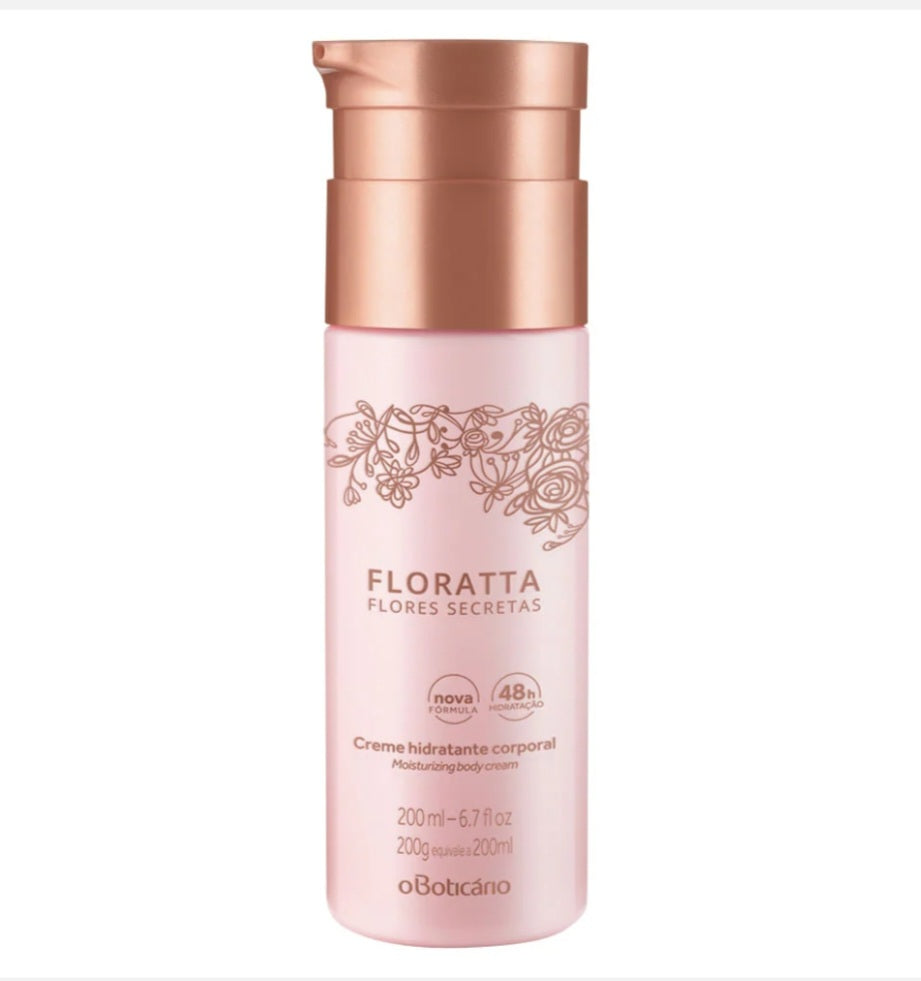 Creme Hidratante Corporal Floratta Flores Secretas, 200g