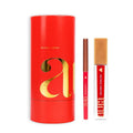 Le coffret Aura Rouge à lèvres liquide Red 4ml et Crayon à lèvres  Red