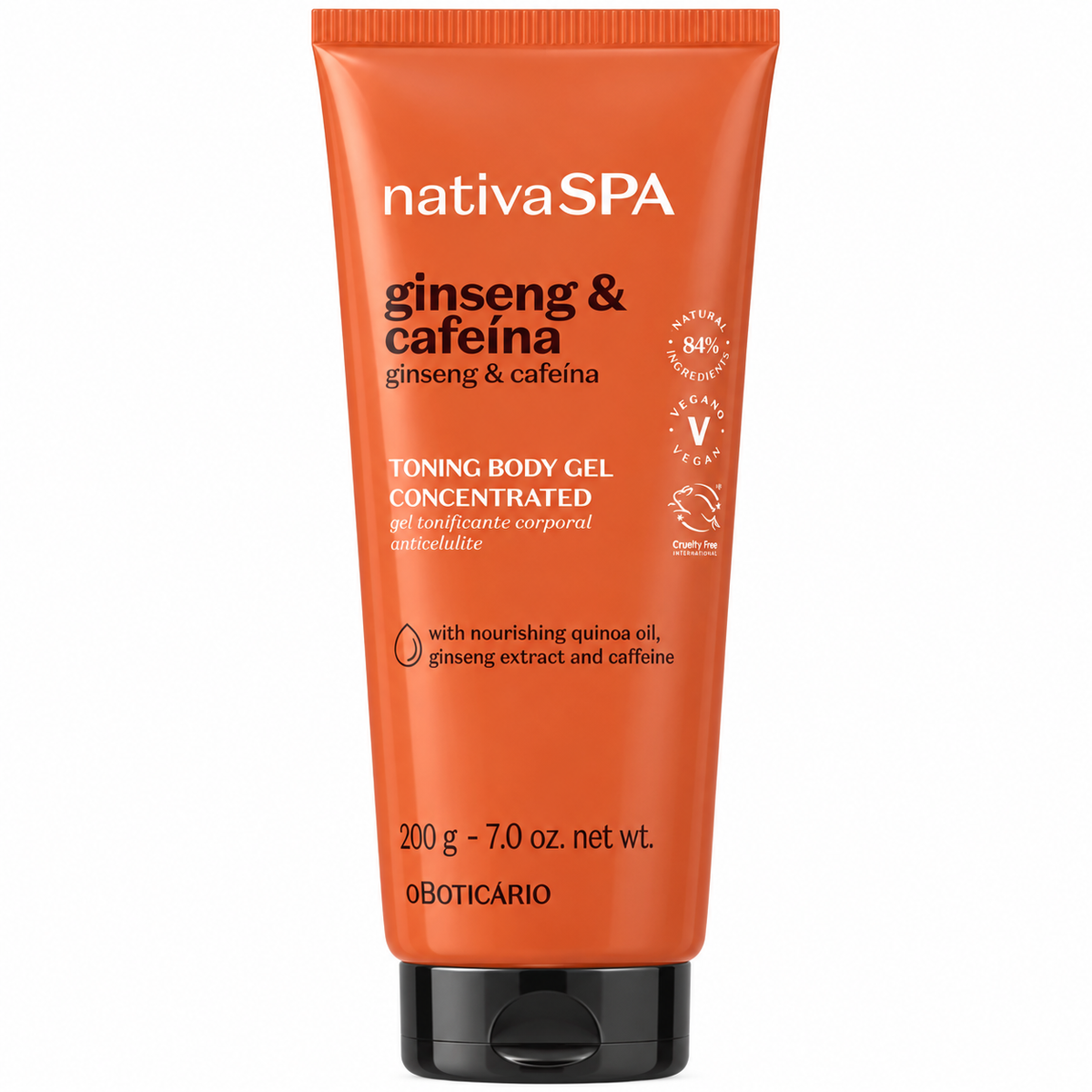 Gel corporel au ginseng et au café 200 g