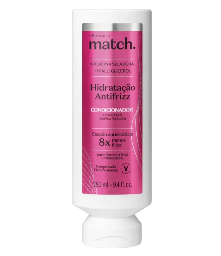 Après-shampoing hydratant anti-frisottis Match 280 ml