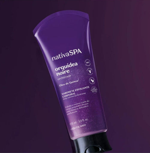 Nativa Spa Savon exfoliant Orquídea Noire pour le corps, 175 ml