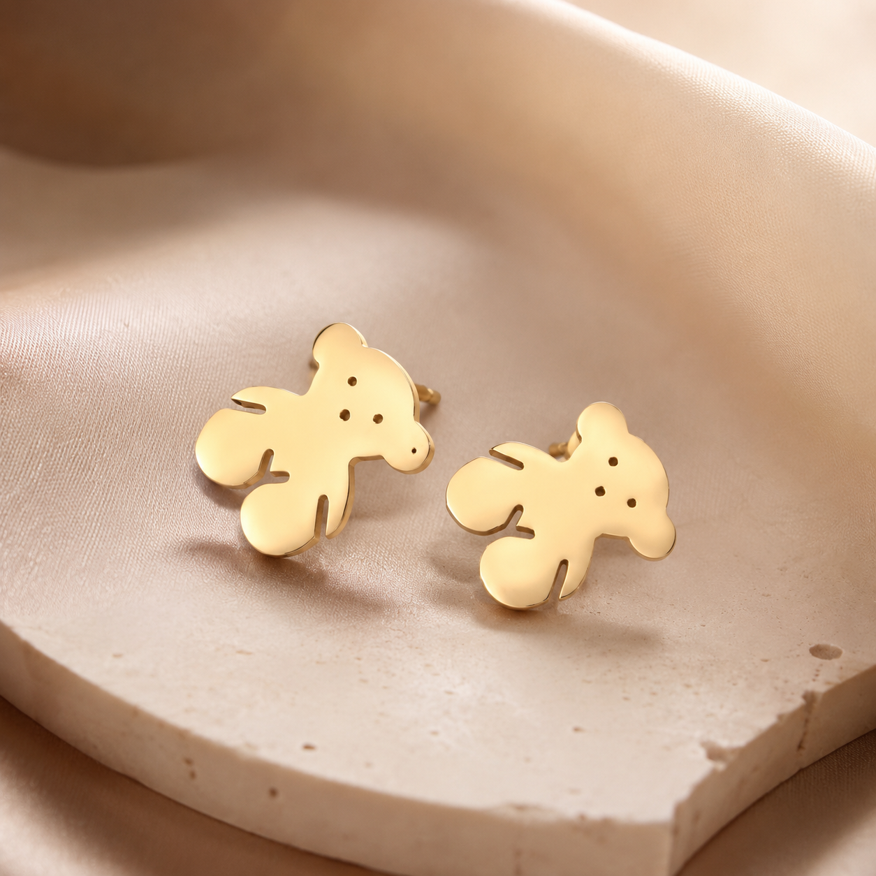 BYREN | ÉLINE L'ATELIER - Boucles d'oreilles en acier inoxydable / 124AQ422