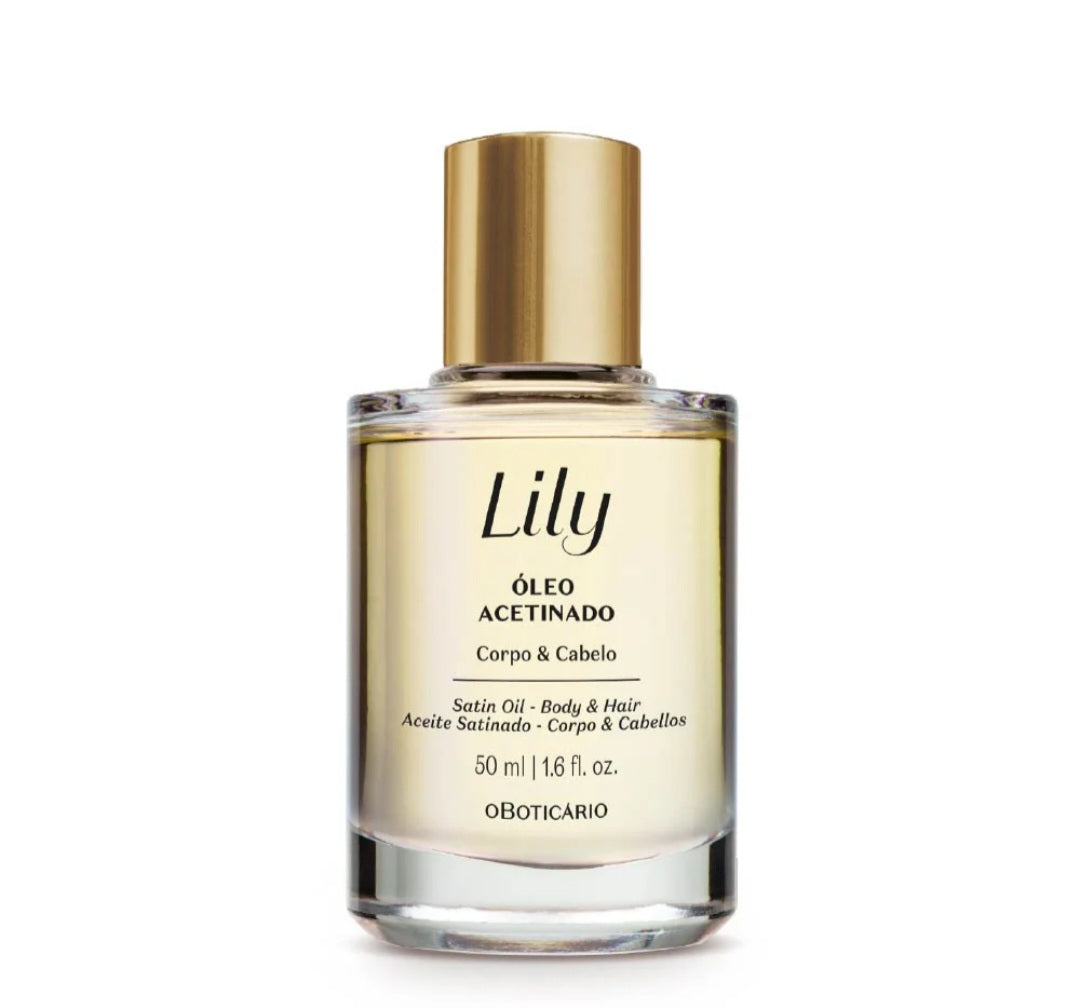 Huile multifonctionnelle pour le corps et les cheveux Lily Satin, 50 ml