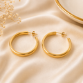BYREN | ÉLINE L'ATELIER - Boucles d'oreilles en acier inoxydable / 1 24AQ276