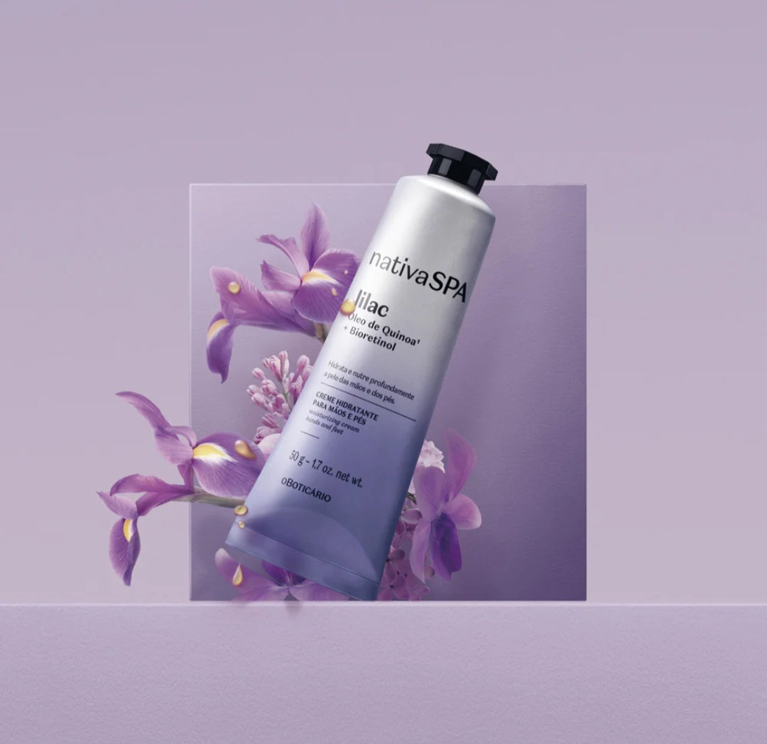 Crème hydratante mains et pieds Nativa SPA Lilas, 50 g
