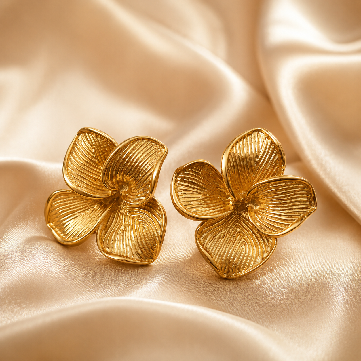 BYREN | ÉLINE L'ATELIER - Boucles d'oreilles en acier inoxydable / 124AQ707