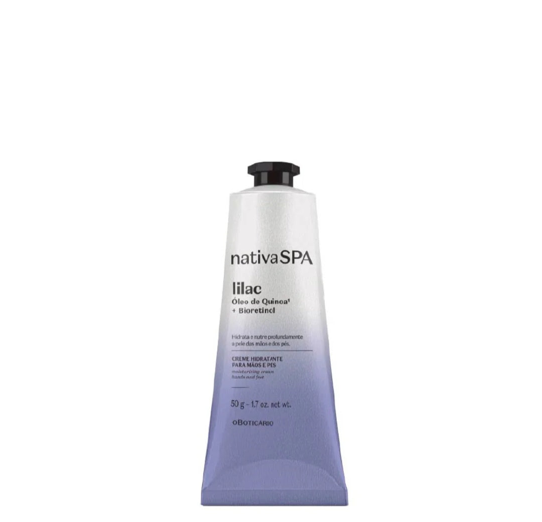 Crème hydratante mains et pieds Nativa SPA Lilas, 50 g