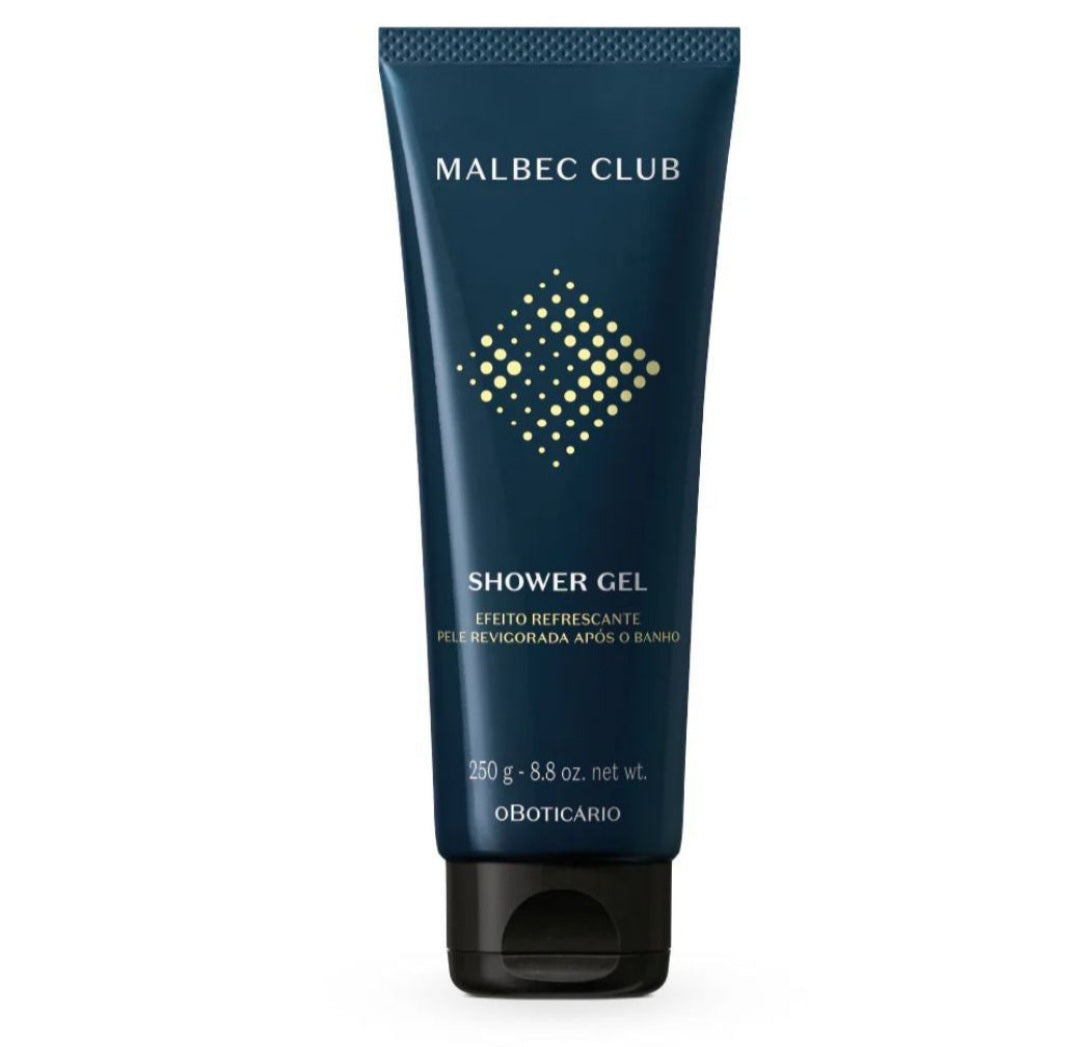 Gel douche corps et cheveux Malbec Club, 250 g